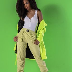 Forever 21 Green Lightweight Cargo Parachute Joggers - XS